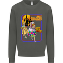 Best Halloween Costumes Horror Pumpkin Kids Sweatshirt Jumper Storm Grey