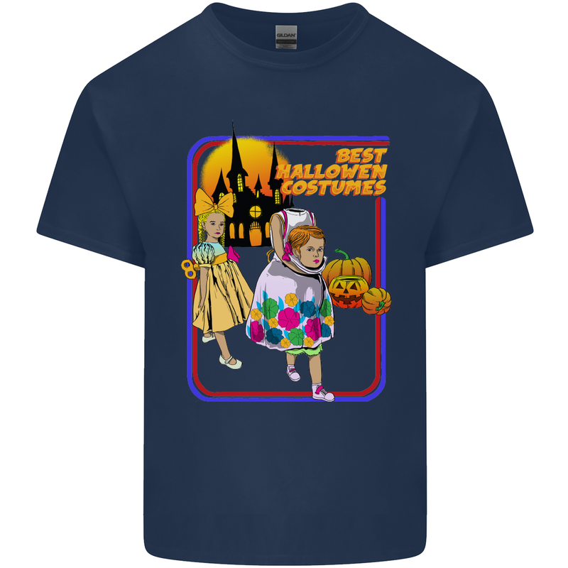 Best Halloween Costumes Horror Pumpkin Kids T-Shirt Childrens Navy Blue