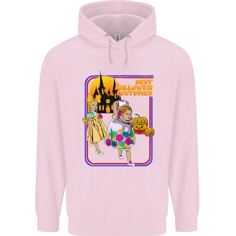 Best Halloween Costumes Horror Pumpkin Mens 80% Cotton Hoodie Light Pink