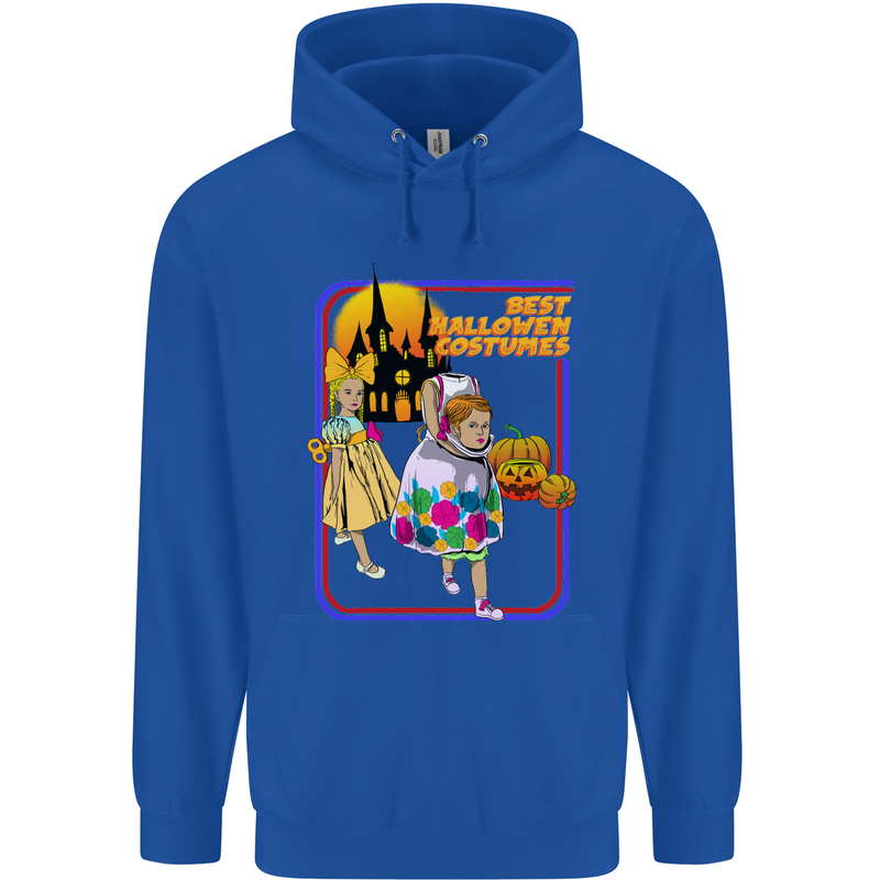 Best Halloween Costumes Horror Pumpkin Mens 80% Cotton Hoodie Royal Blue