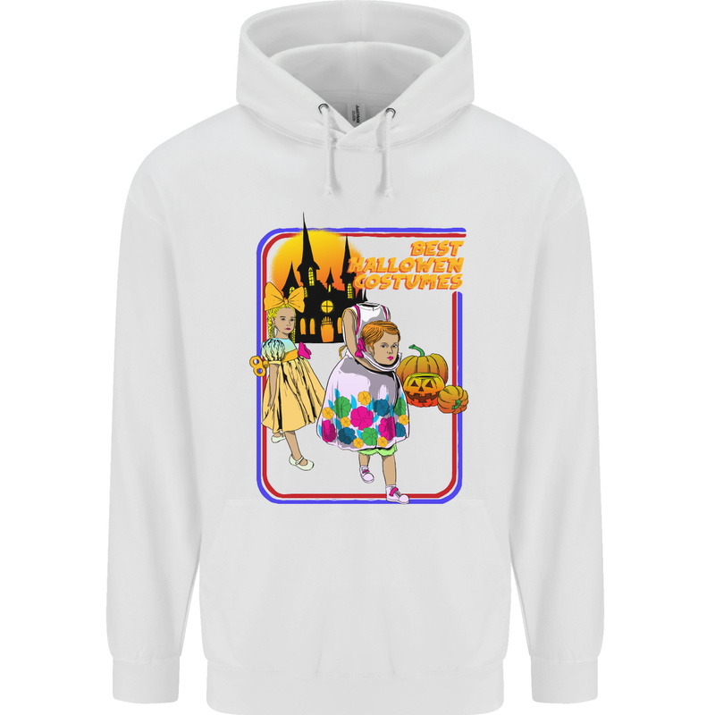 Best Halloween Costumes Horror Pumpkin Mens 80% Cotton Hoodie White