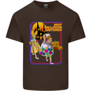 Best Halloween Costumes Horror Pumpkin Mens Cotton T-Shirt Tee Top Dark Chocolate