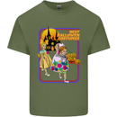 Best Halloween Costumes Horror Pumpkin Mens Cotton T-Shirt Tee Top Military Green