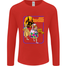 Best Halloween Costumes Horror Pumpkin Mens Long Sleeve T-Shirt Red