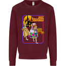 Best Halloween Costumes Horror Pumpkin Mens Sweatshirt Jumper Maroon