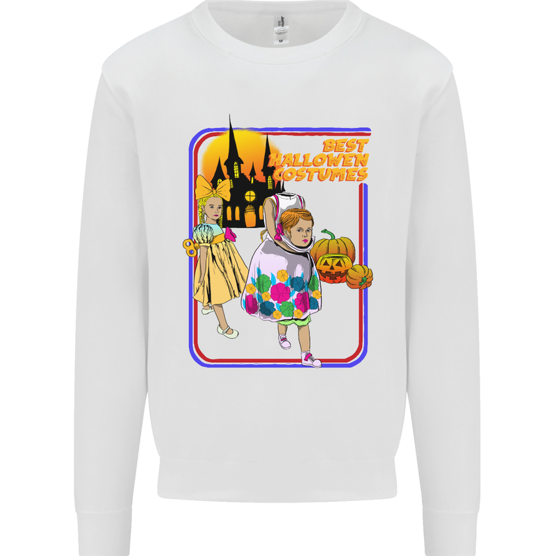Best Halloween Costumes Horror Pumpkin Mens Sweatshirt Jumper White