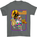 Best Halloween Costumes Horror Pumpkin Mens T-Shirt Cotton Gildan Charcoal