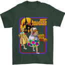 Best Halloween Costumes Horror Pumpkin Mens T-Shirt Cotton Gildan Forest Green