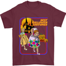 Best Halloween Costumes Horror Pumpkin Mens T-Shirt Cotton Gildan Maroon