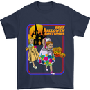 Best Halloween Costumes Horror Pumpkin Mens T-Shirt Cotton Gildan Navy Blue