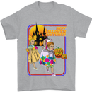 Best Halloween Costumes Horror Pumpkin Mens T-Shirt Cotton Gildan Sports Grey