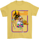 Best Halloween Costumes Horror Pumpkin Mens T-Shirt Cotton Gildan Yellow