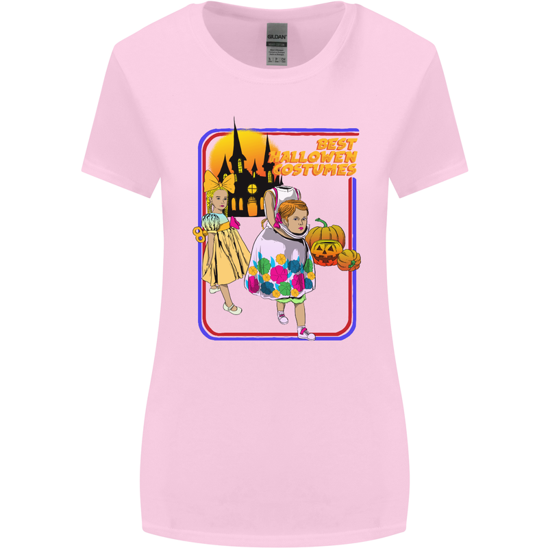 Best Halloween Costumes Horror Pumpkin Womens Wider Cut T-Shirt Light Pink