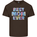 Best Mom Ever Tie Died Effect Mother's Day Kids T-Shirt Childrens Chocolate