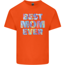 Best Mom Ever Tie Died Effect Mother's Day Kids T-Shirt Childrens Orange