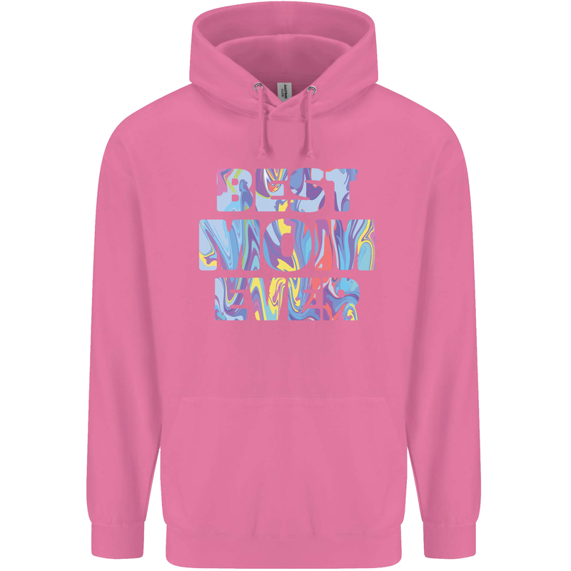 Best Mom Ever Tie Died Effect Mother's Day Mens 80% Cotton Hoodie Azelea