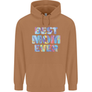Best Mom Ever Tie Died Effect Mother's Day Mens 80% Cotton Hoodie Caramel Latte