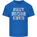 Best Mom Ever Tie Died Effect Mother's Day Mens Cotton T-Shirt Tee Top Royal Blue