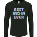 Best Mom Ever Tie Died Effect Mother's Day Mens Long Sleeve T-Shirt Black