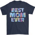 Best Mom Ever Tie Died Effect Mother's Day Mens T-Shirt Cotton Gildan Navy Blue