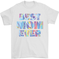 Best Mom Ever Tie Died Effect Mother's Day Mens T-Shirt Cotton Gildan White