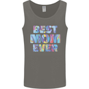 Best Mom Ever Tie Died Effect Mother's Day Mens Vest Tank Top Charcoal