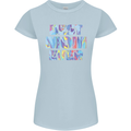 Best Mom Ever Tie Died Effect Mother's Day Womens Petite Cut T-Shirt Light Blue