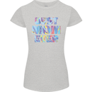 Best Mom Ever Tie Died Effect Mother's Day Womens Petite Cut T-Shirt Sports Grey