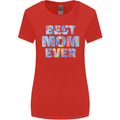 Best Mom Ever Tie Died Effect Mother's Day Womens Wider Cut T-Shirt Red