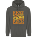 Best Teacher Ever Teaching Maths English Childrens Kids Hoodie Storm Grey