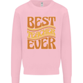 Best Teacher Ever Teaching Maths English Kids Sweatshirt Jumper Light Pink