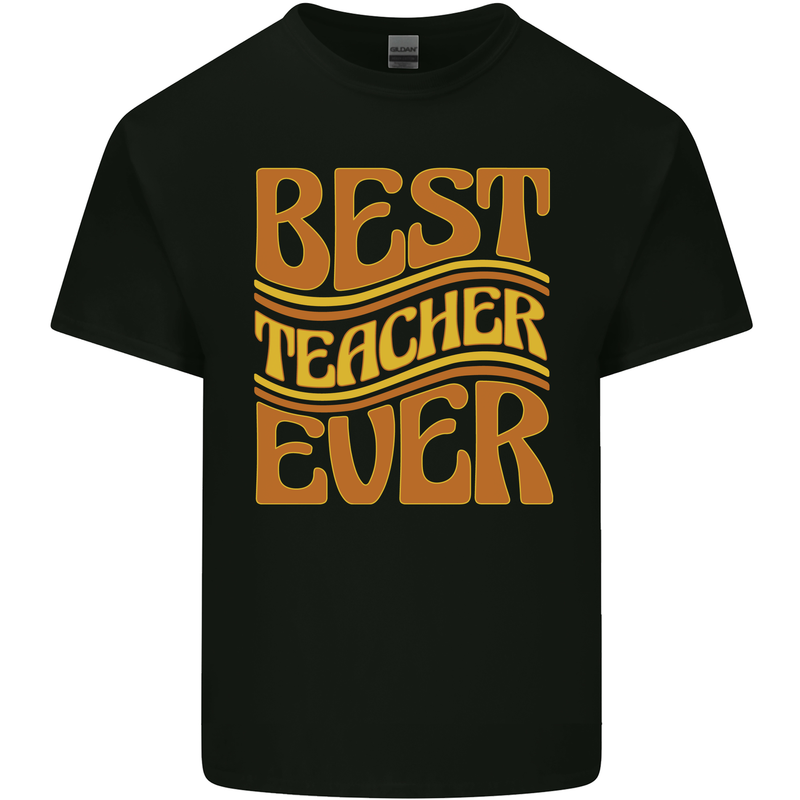 Best Teacher Ever Teaching Maths English Kids T-Shirt Childrens Black