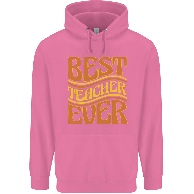 Best Teacher Ever Teaching Maths English Mens 80% Cotton Hoodie Azelea