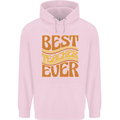 Best Teacher Ever Teaching Maths English Mens 80% Cotton Hoodie Light Pink