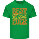 Best Teacher Ever Teaching Maths English Mens Cotton T-Shirt Tee Top Irish Green