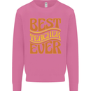 Best Teacher Ever Teaching Maths English Mens Sweatshirt Jumper Azalea