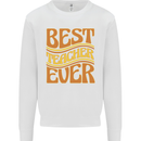 Best Teacher Ever Teaching Maths English Mens Sweatshirt Jumper White