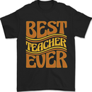 Best Teacher Ever Teaching Maths English Mens T-Shirt 100% Cotton Black