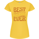 Best Teacher Ever Teaching Maths English Womens Petite Cut T-Shirt Yellow