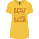 Best Teacher Ever Teaching Maths English Womens Wider Cut T-Shirt Yellow