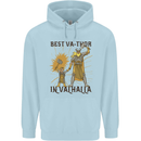 Best Va Thor in Valhalla Viking Fathers Day Childrens Kids Hoodie Light Blue