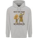 Best Va Thor in Valhalla Viking Fathers Day Childrens Kids Hoodie Sports Grey
