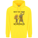 Best Va Thor in Valhalla Viking Fathers Day Childrens Kids Hoodie Yellow
