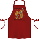 Best Va Thor in Valhalla Viking Fathers Day Cotton Apron 100% Organic Maroon