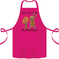 Best Va Thor in Valhalla Viking Fathers Day Cotton Apron 100% Organic Pink