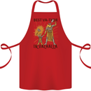 Best Va Thor in Valhalla Viking Fathers Day Cotton Apron 100% Organic Red