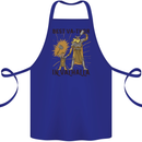 Best Va Thor in Valhalla Viking Fathers Day Cotton Apron 100% Organic Royal Blue