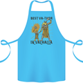 Best Va Thor in Valhalla Viking Fathers Day Cotton Apron 100% Organic Turquoise