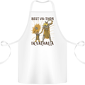 Best Va Thor in Valhalla Viking Fathers Day Cotton Apron 100% Organic White