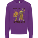 Best Va Thor in Valhalla Viking Fathers Day Kids Sweatshirt Jumper Purple